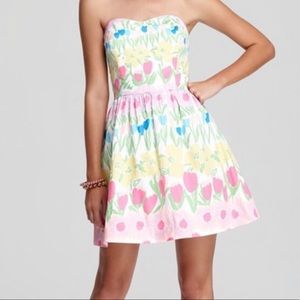 Strapless Floral Lilly Pulitzer Strapless Dress